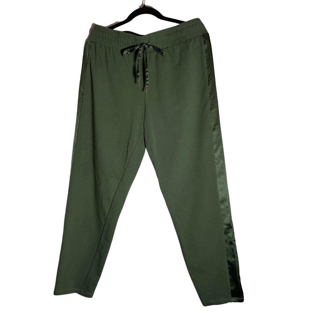 J Jason Wu Tapered Knit Jogger with Satin Detail Size M
